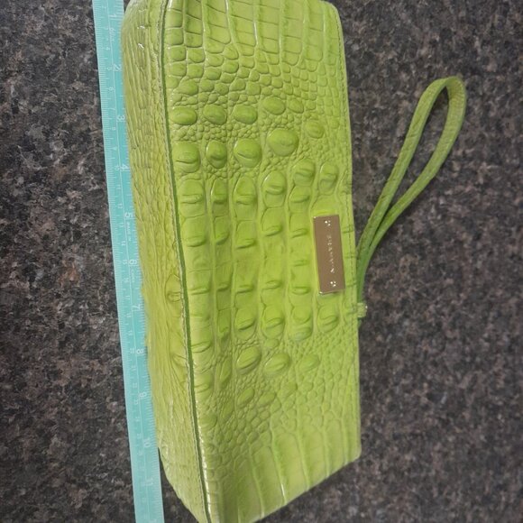 BRAHMIN Green leather Wristlet - Picture 6 of 9